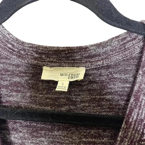 Wilfred Free Lisiere Marled Brown Bodycon  Long Sleeve Midi Dress Size Small - Picture 5 of 7